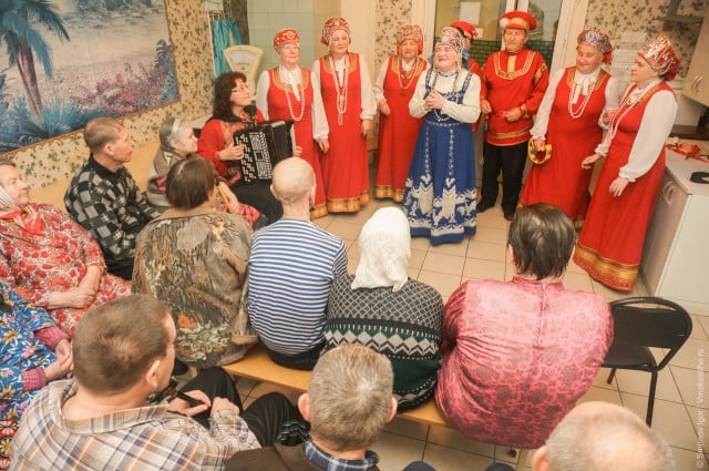 Концерт для престарелых и инвалидов Малышевского дома интерната