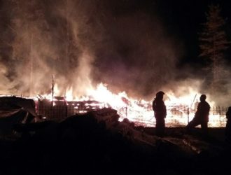 В деревне Загородье сгорела церковь Спаса Преображения