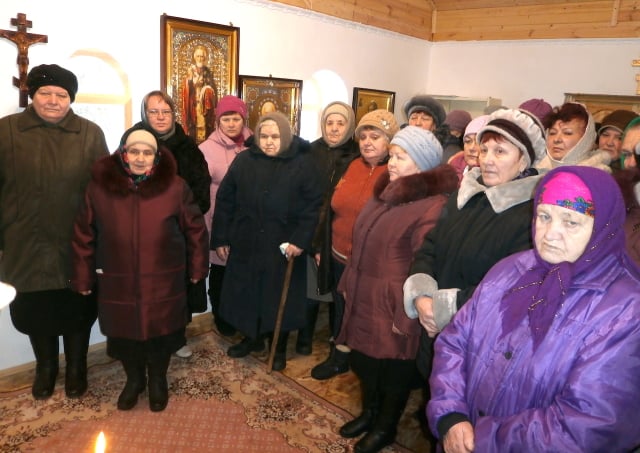 Богослужение в храме-часовне с. Сидорково Максатихинского района