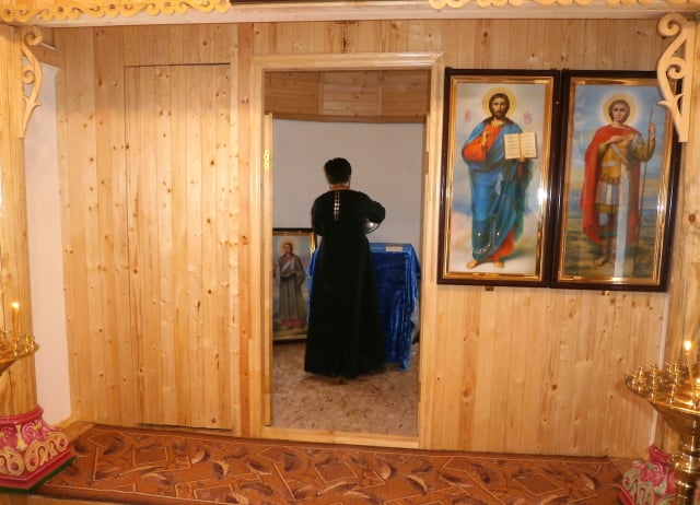Богослужение в храме-часовне с. Сидорково Максатихинского района