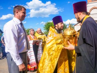 Максатиха в семнадцатый раз встречала Волжский Крестный ход